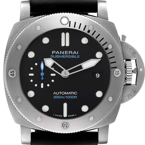 Photo of Panerai Luminor Submersible 47 3 Days Titanium Mens Watch PAM01305 Box Papers