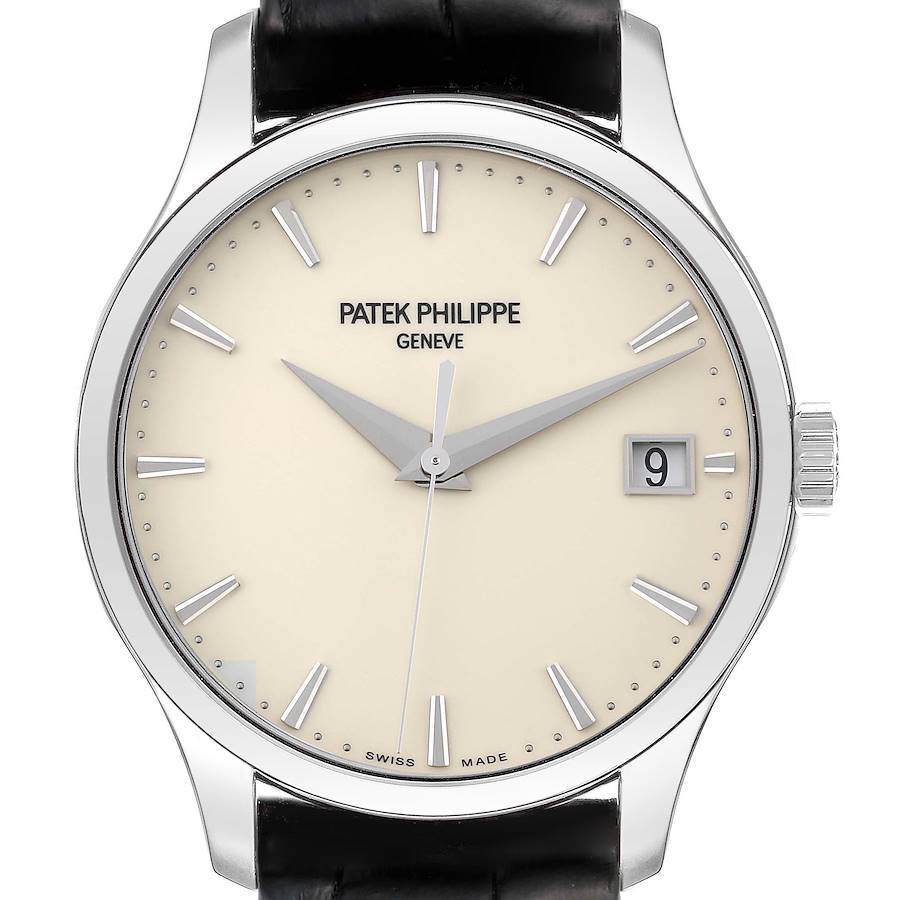 Patek Philippe Calatrava Hunter Case White Gold Mens Watch 5227G SwissWatchExpo