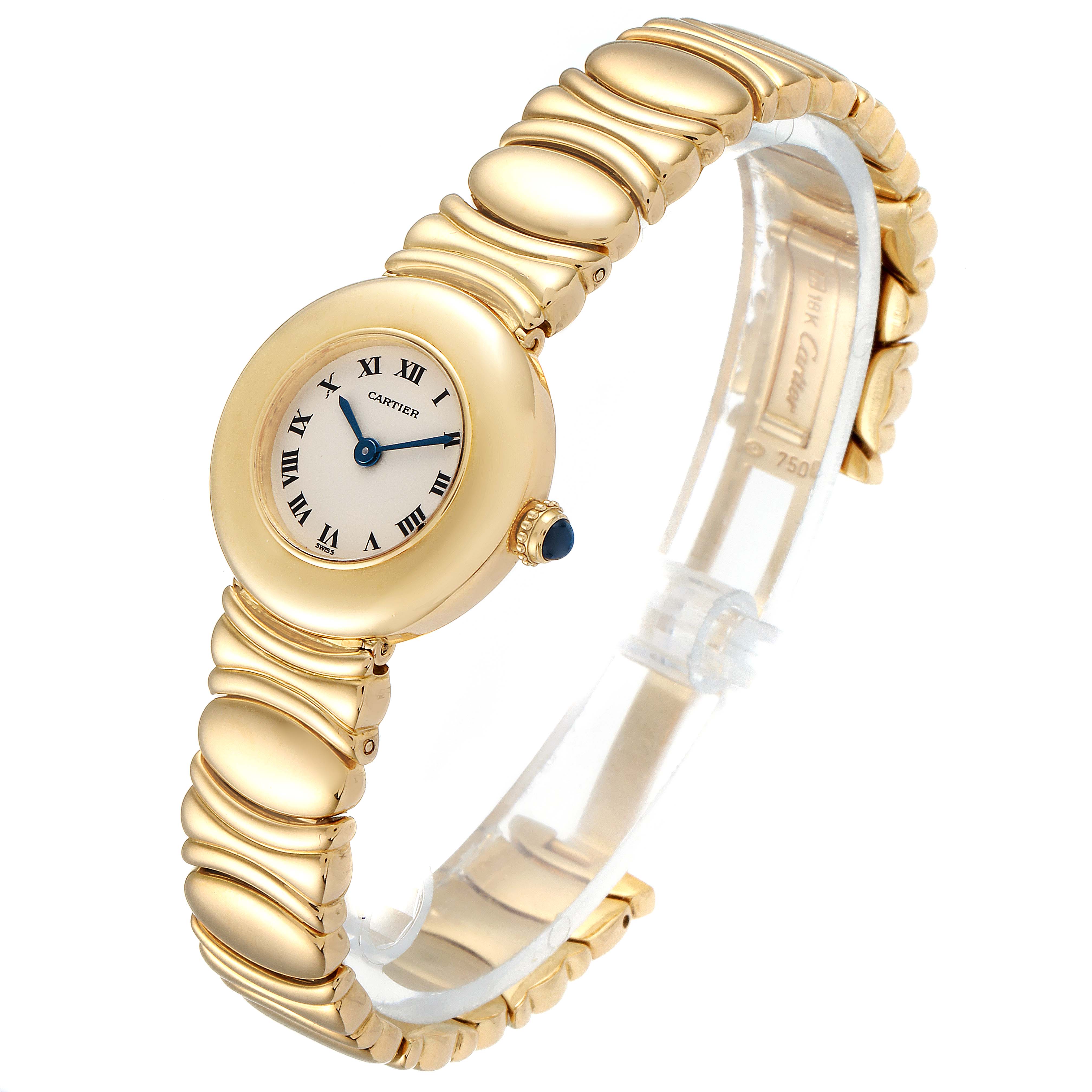 Cartier Colisee 18K Yellow Gold Silver Dial Ladies Watch | SwissWatchExpo