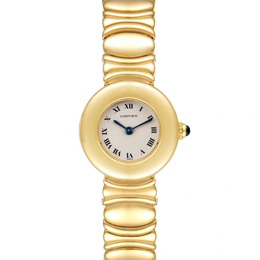 Cartier Colisee 18K Yellow Gold Silver Dial Ladies Watch SwissWatchExpo