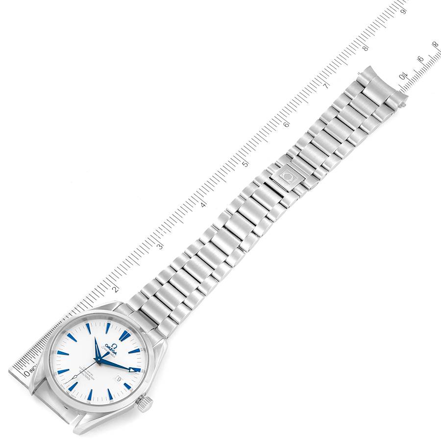 Omega Seamaster Aqua Terra Blue Hands Steel Mens Watch 2502.33.00 Card