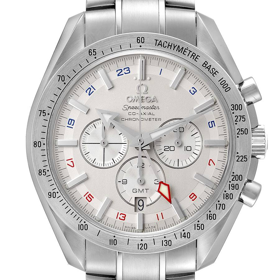Omega Speedmaster Broad Arrow Co-Axial GMT Steel Mens Watch 3581.30.00 SwissWatchExpo