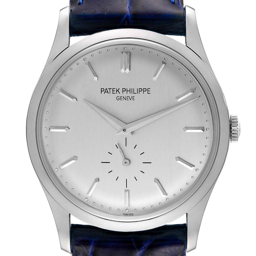 Patek Philippe Calatrava White Gold Mechanical Mens Watch 5196 SwissWatchExpo
