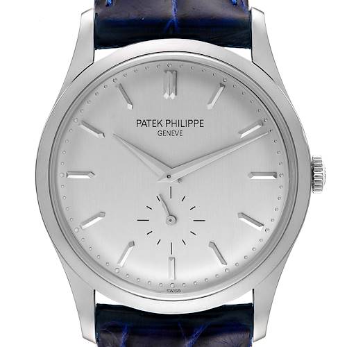 Photo of Patek Philippe Calatrava White Gold Mechanical Mens Watch 5196