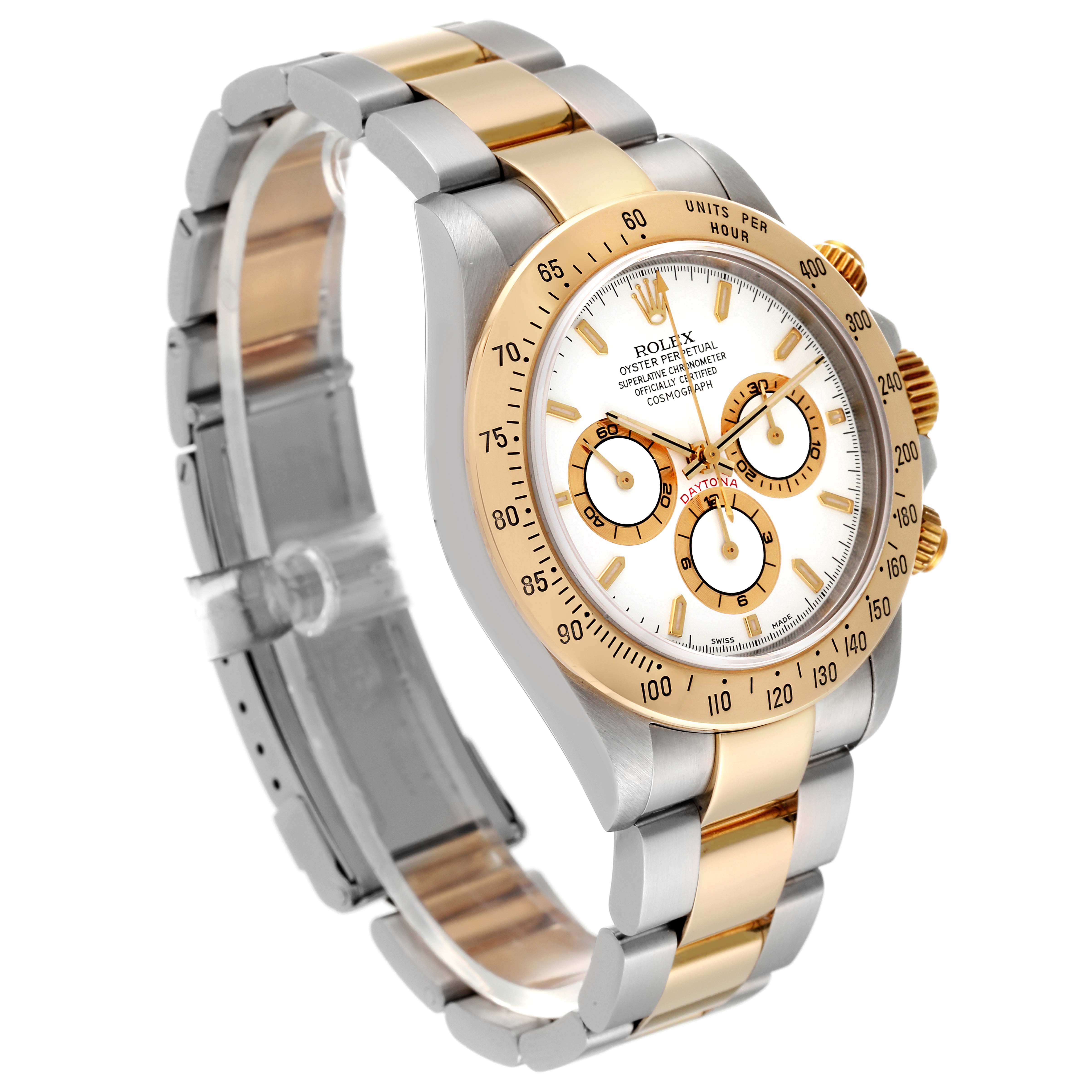 Rolex Daytona Steel Yellow Gold Zenith Movement Mens Watch 16523 Box ...