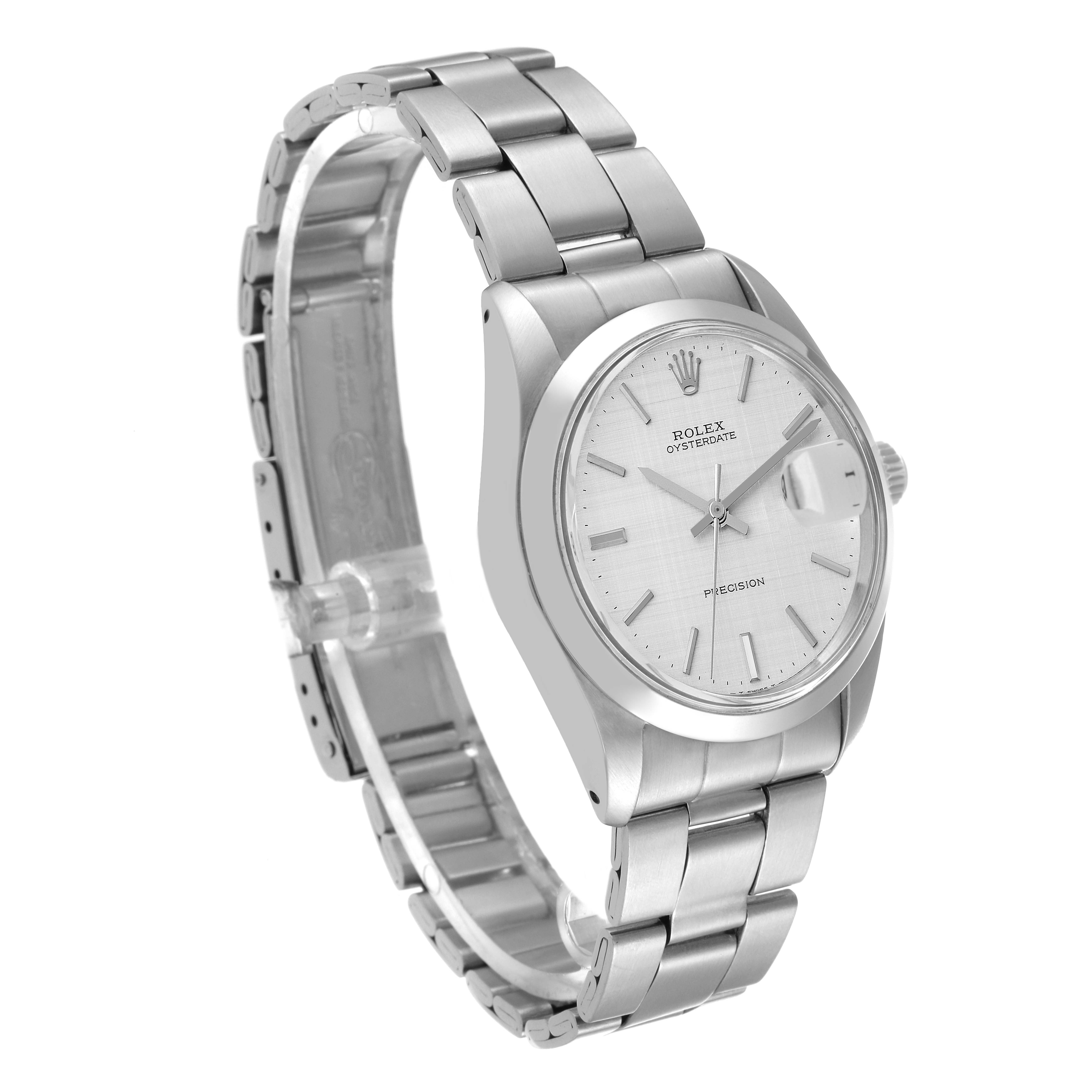 The Rolex Vintage Collection 6694 Men's Stainless Steel Silver Dial 6694 Men's Stainless Steel Silver Dial watch is shown at a slight angle, highlighting the face, bezel, crown, and bracelet.