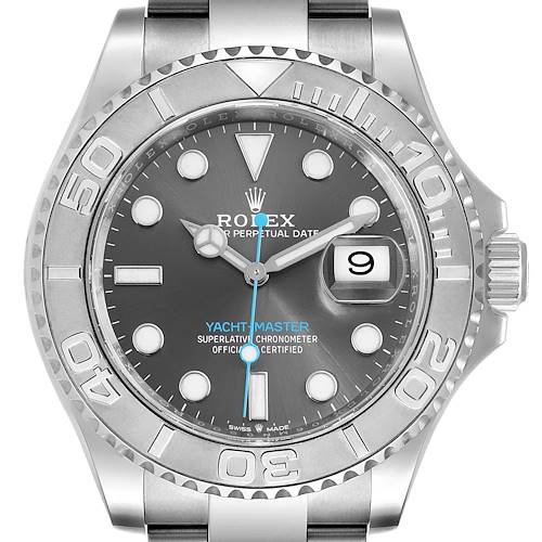 Photo of Rolex Yachtmaster Steel Platinum Rhodium Dial Mens Watch 126622 Unworn