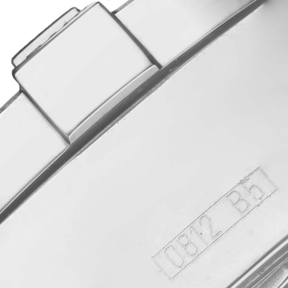 The image shows a close-up of the clasp and part of the bracelet of a Breitling Superocean A13340 Men's Stainless Steel Black Dial A13340 Men's Stainless Steel Black Dial watch.