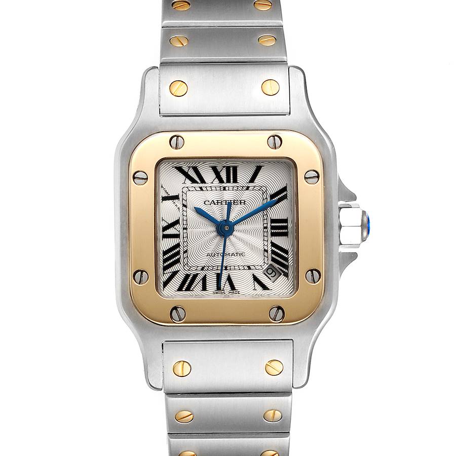 Cartier Santos Galbee Steel Yellow Gold Ladies Watch W20057C4 SwissWatchExpo