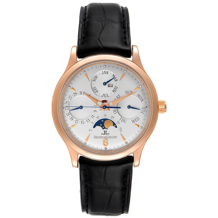 Jaeger Lecoultre Master Control Perpetual Calendar Rose Gold Watch