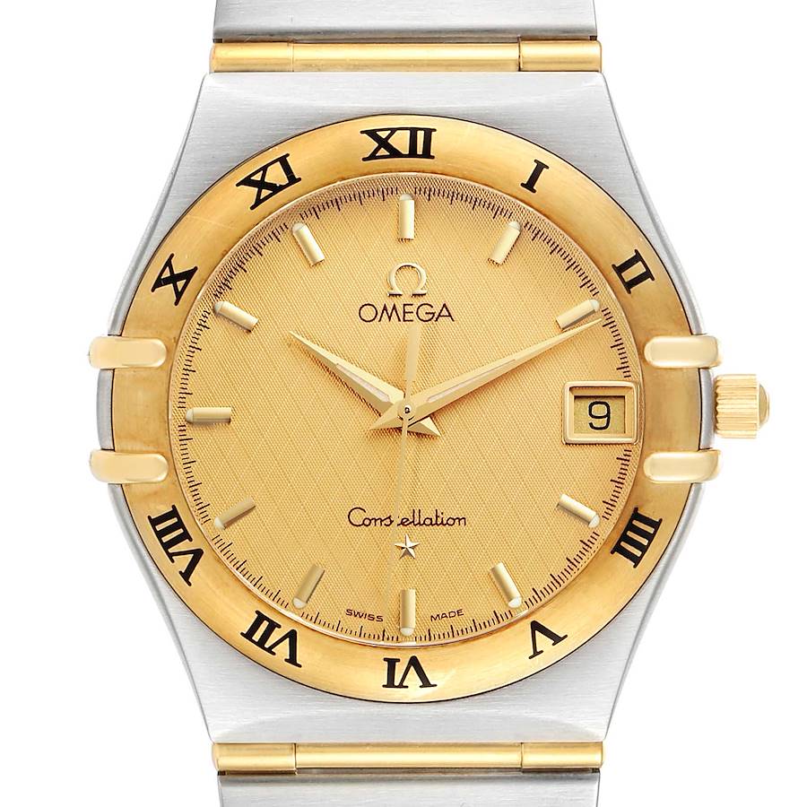Omega Constellation Steel 18K Yellow Gold Mens Watch 1212.10.00 SwissWatchExpo