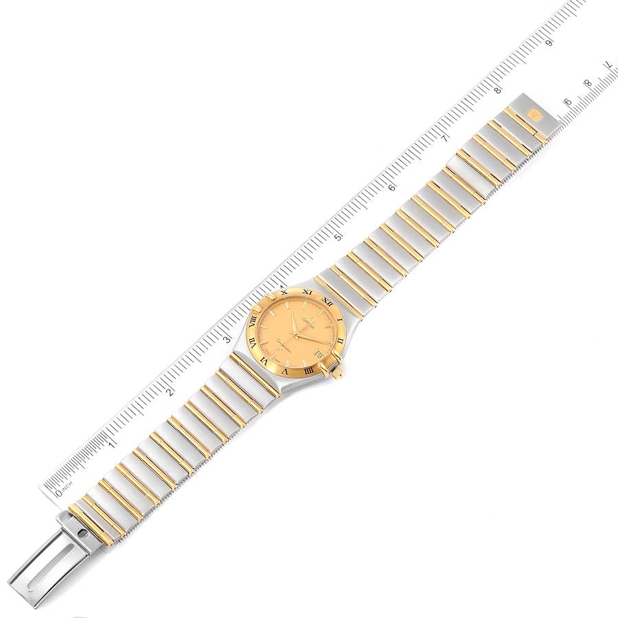 Omega Constellation Steel 18K Yellow Gold Mens Watch 1212.10.00