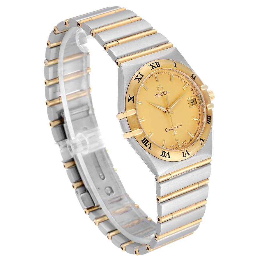 Omega Constellation Steel 18K Yellow Gold Mens Watch 1212.10.00