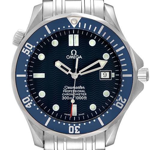 Photo of Omega Seamaster 300M Blue Dial Steel Mens Watch 2531.80.00 Card