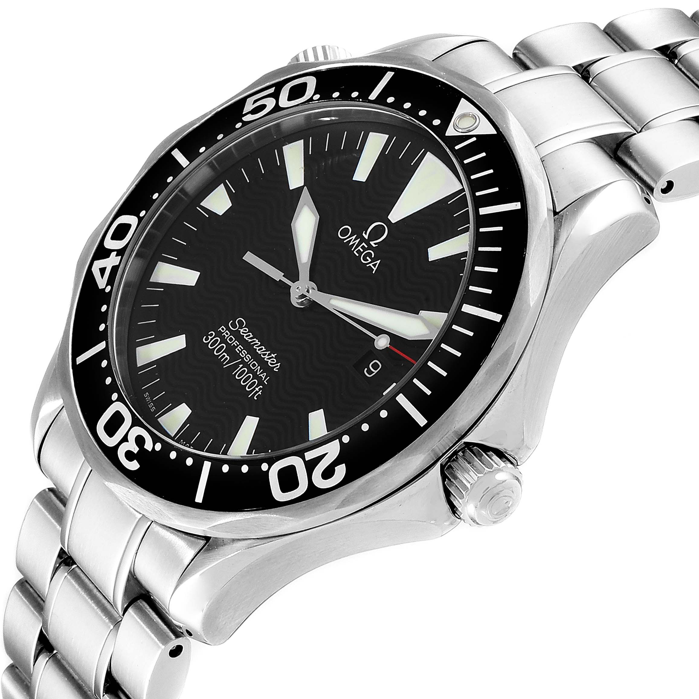 Omega Seamaster 41mm Black Dial Stainless Steel Mens Watch 2264.50.00