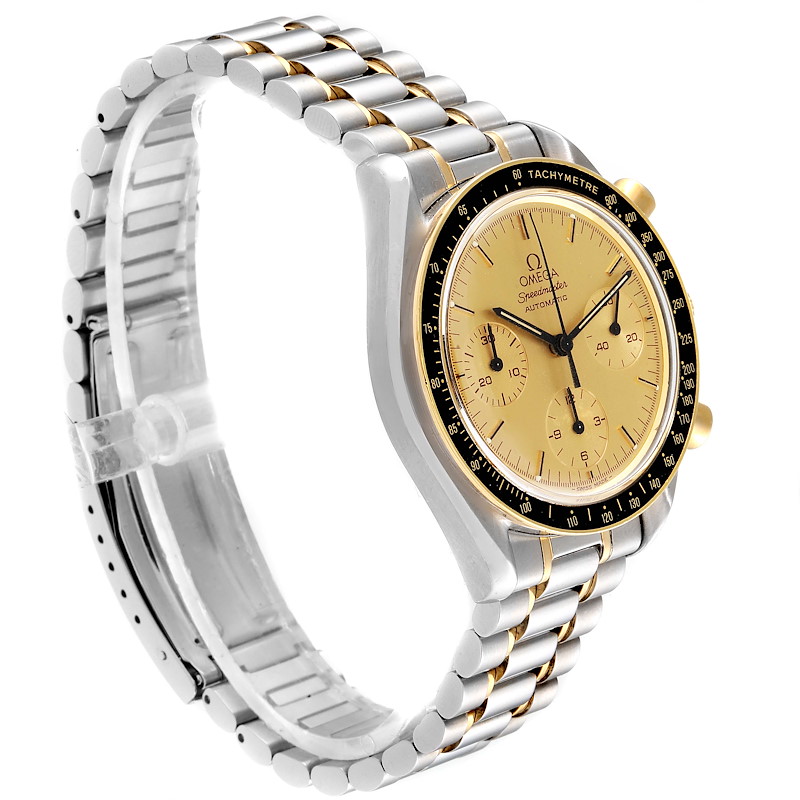 Omega Speedmaster Steel 18K Yellow Gold Automatic Watch 3310.10 |  SwissWatchExpo