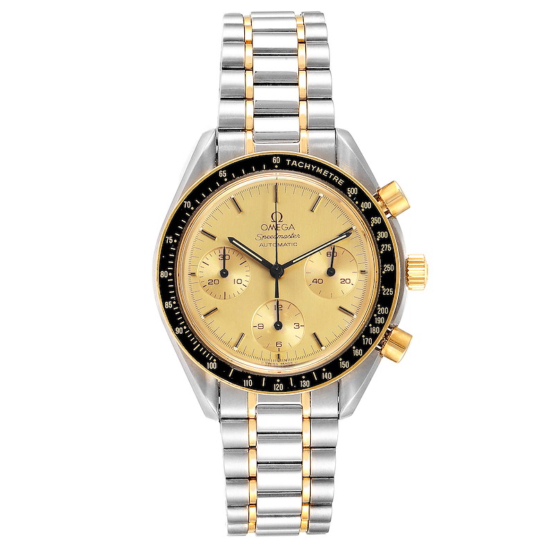 Omega Speedmaster Steel 18K Yellow Gold Automatic Watch 3310.10 |  SwissWatchExpo