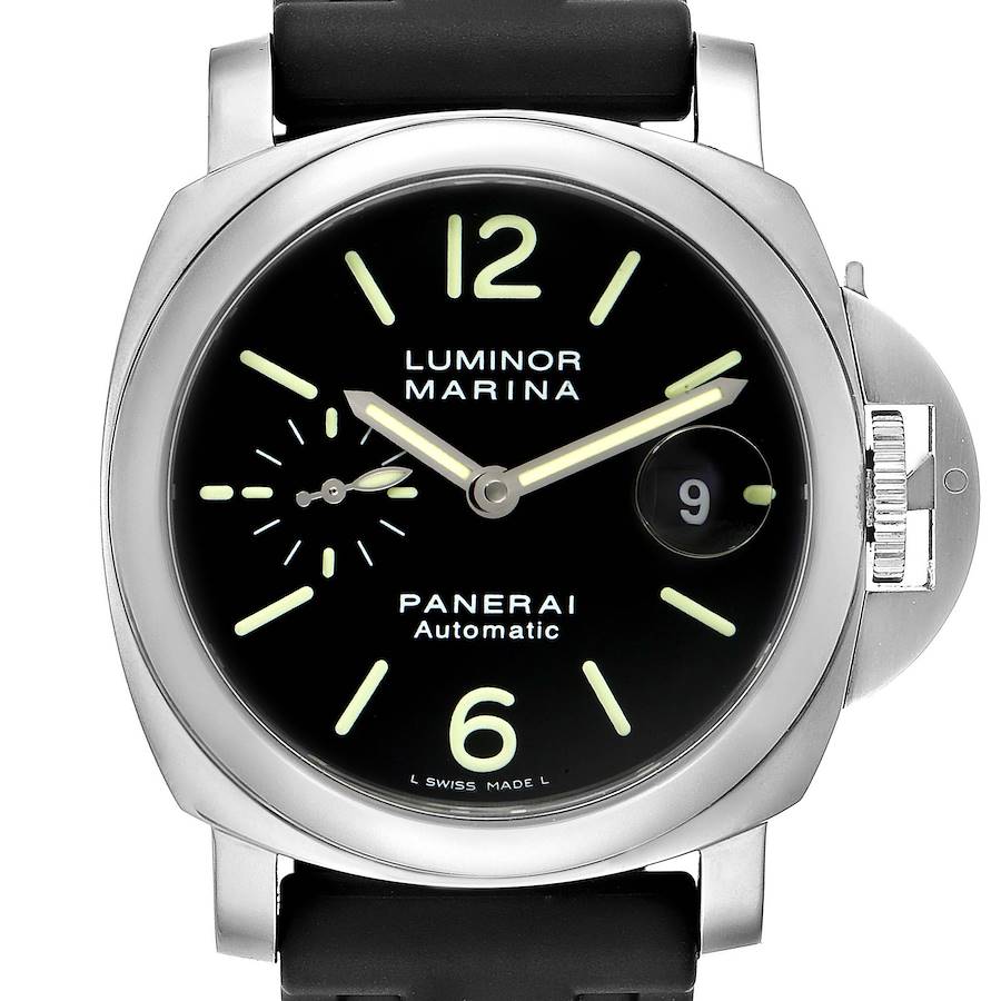 Panerai Luminor Marina Automatic 44mm Steel Mens Watch PAM00104 Box Papers SwissWatchExpo