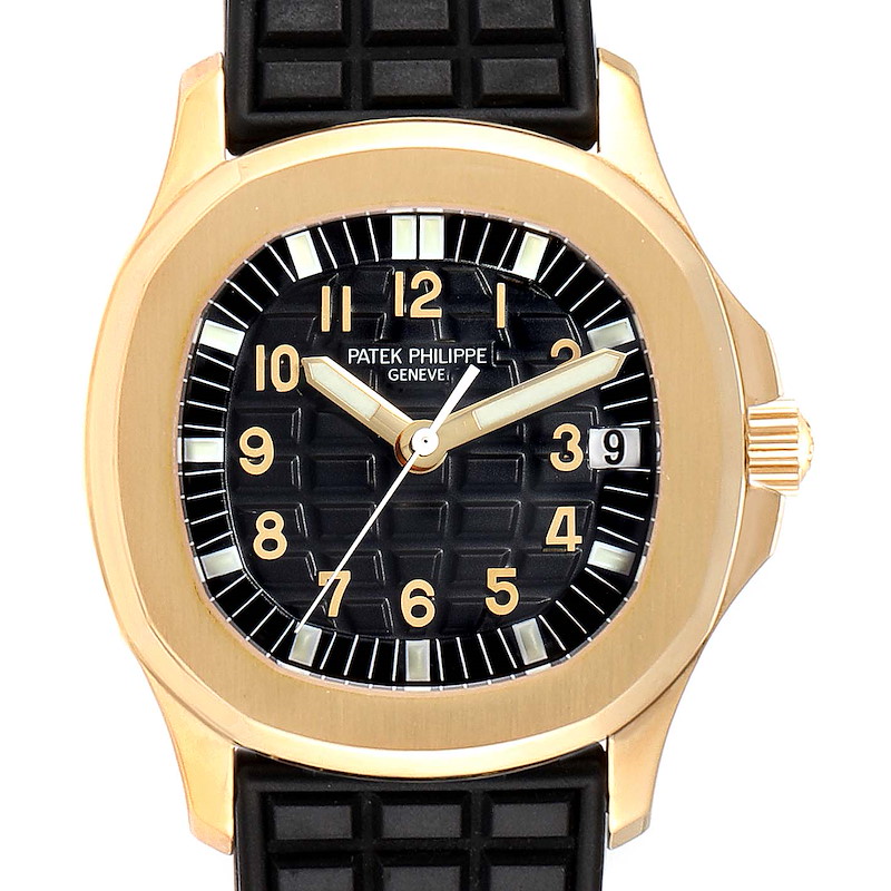 Patek Philippe Aquanaut Midsize 34mm Automatic Yellow Gold Watch 5066 SwissWatchExpo