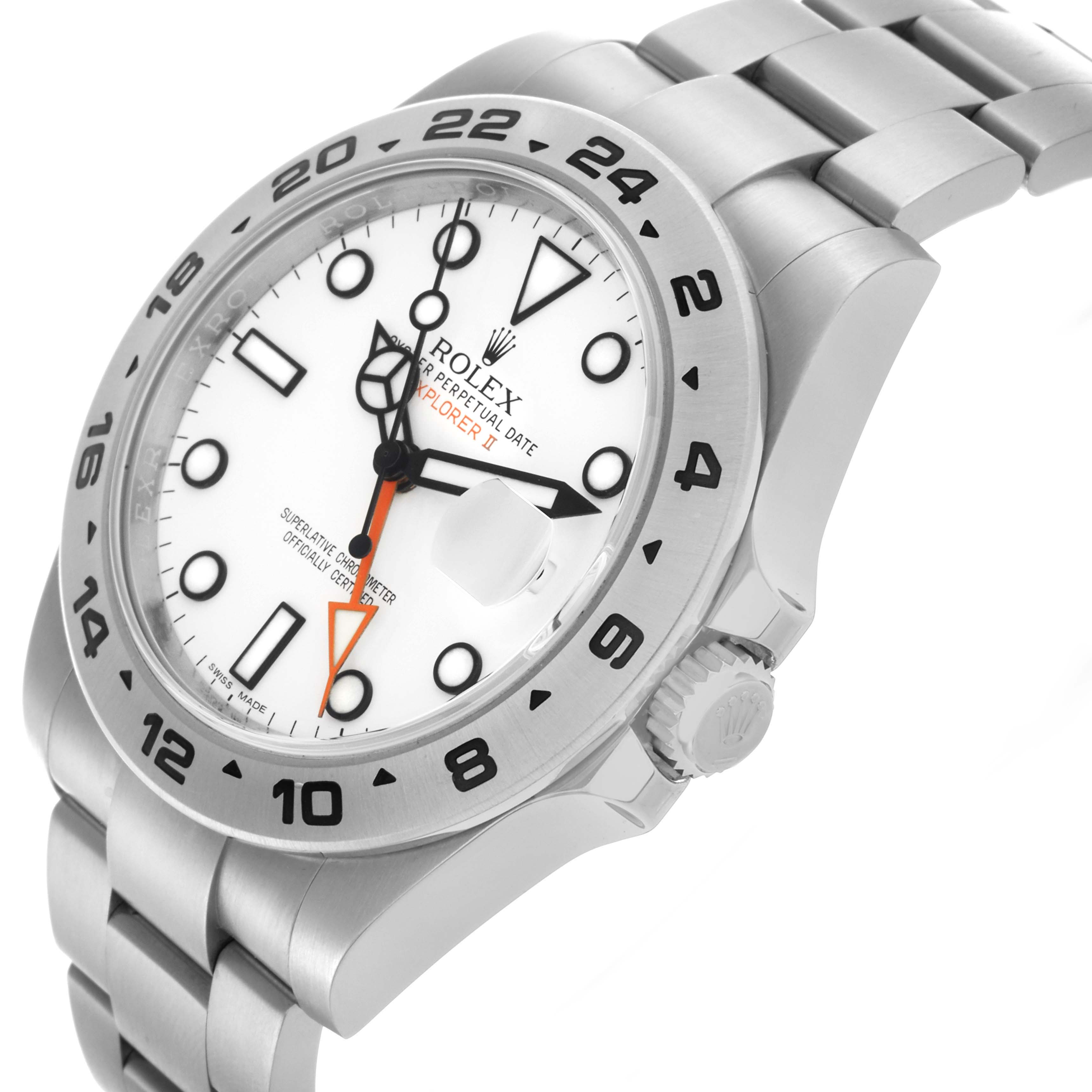 The image shows a Rolex Explorer 216570 Men's Stainless Steel White Dial 216570 Men's Stainless Steel White Dial model at an angled view, highlighting the white dial, bezel, crown, and bracelet.