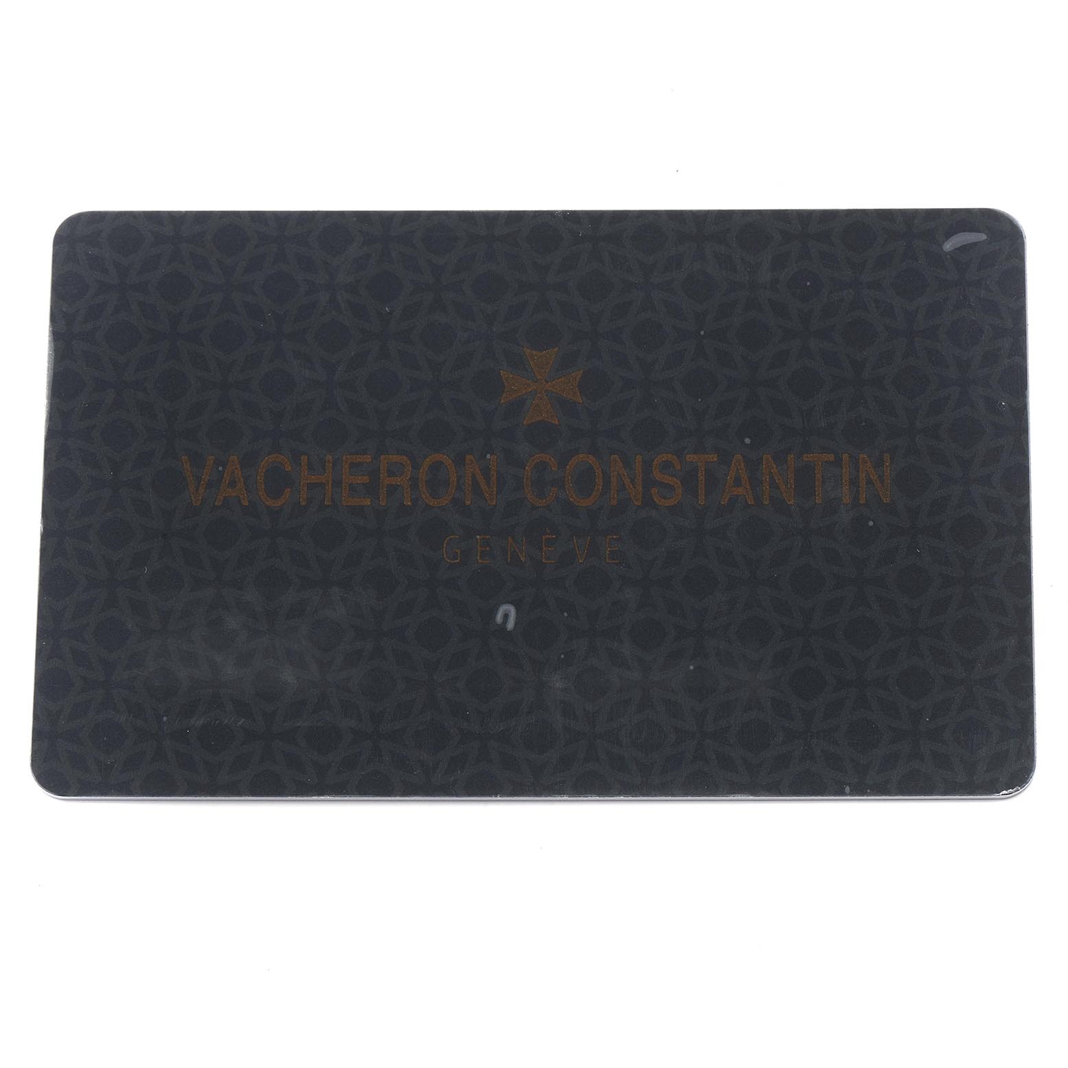 This image shows a Vacheron Constantin Historiques 3110V/000A-B425 Men's Stainless Steel Silver Dial 3110V/000A-B425 Men's Stainless Steel Silver Dial warranty or authentication card with embossed branding.