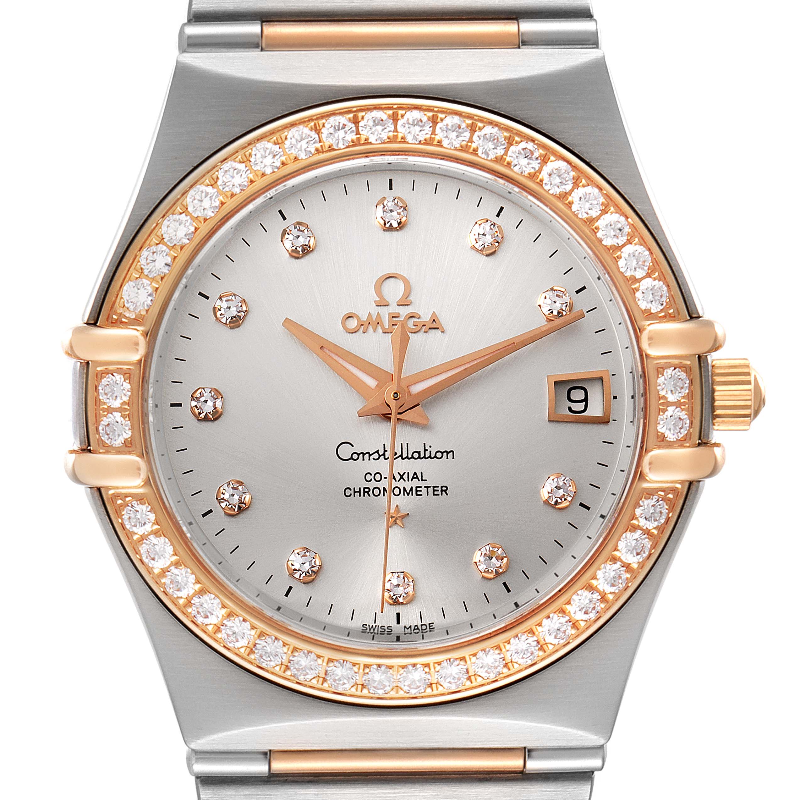 omega constellation axial automatic with diamond Omega Constellation Co-axial Master Chronometer Small  main image 4