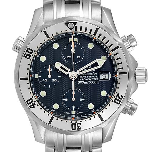 Photo of Omega Seamaster Chronograph Blue Dial Steel Mens Watch 2598.80.00