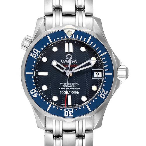 Photo of Omega Seamaster Midsize 36mm Co-Axial Blue Dial Watch 2222.80.00 Card