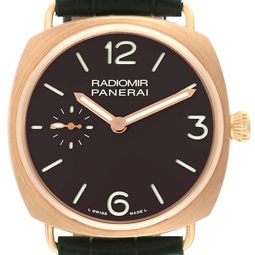 Photo of Panerai Radiomir Limited Edition Rose Gold Mens Watch PAM00336 Box Papers