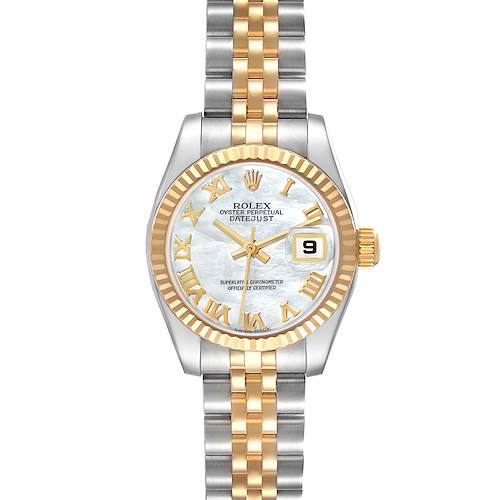 Photo of Rolex Datejust Steel Yellow Gold Mother Of Pearl Dial Ladies Watch 179173