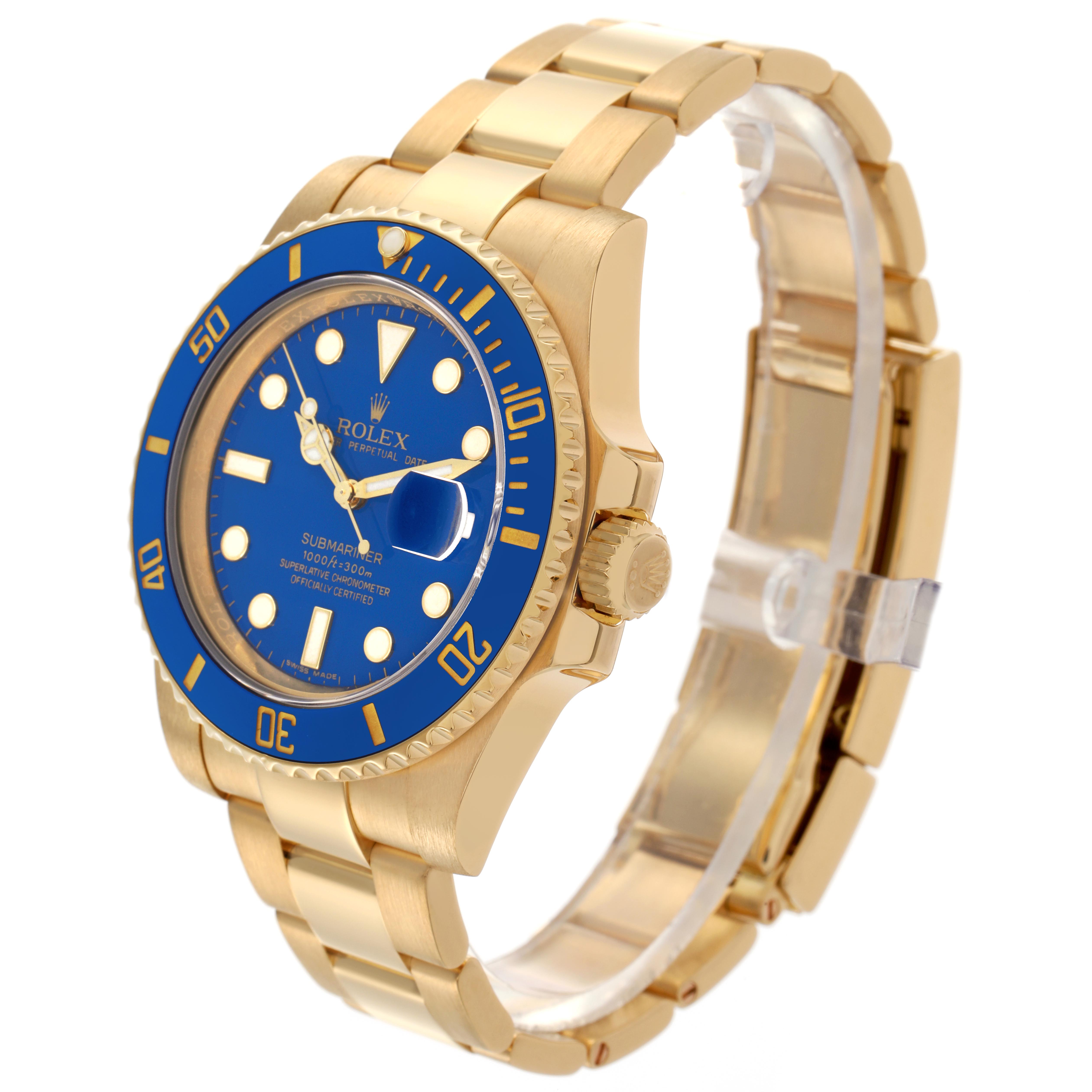 Rolex Submariner Yellow Gold 116618LB | Stock 69589