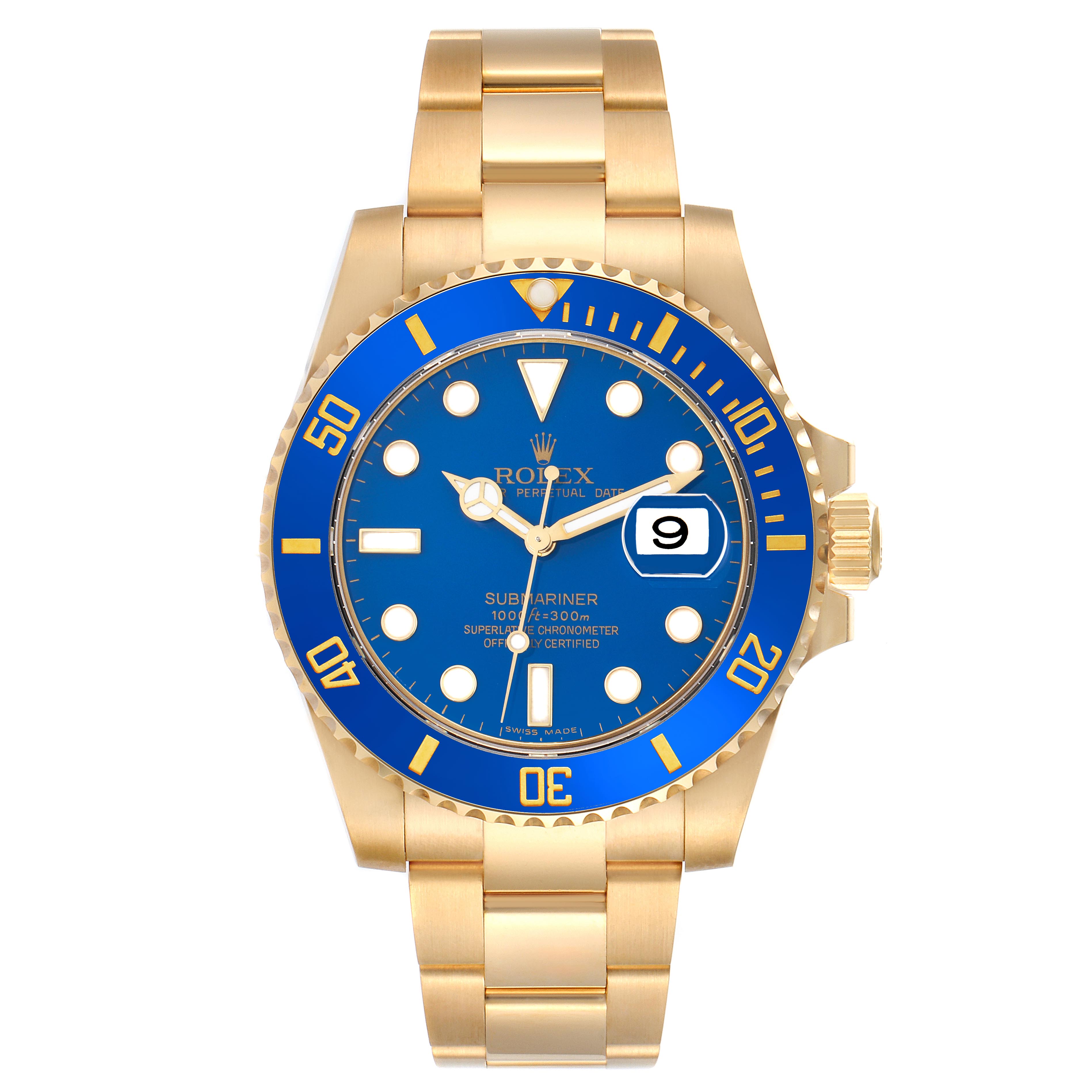 Rolex Submariner Yellow Gold 116618LB | Stock 69589