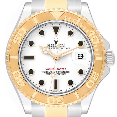 Photo of NOT FOR SALE - Rolex Yachtmaster Steel Yellow Gold White Dial Mens Watch 16623 Box Papers - PARTIAL PAYMENT