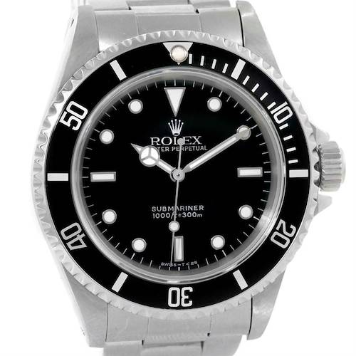 Photo of Rolex Submariner NonDate Black Dial Mens Stainless Steel Watch 14060