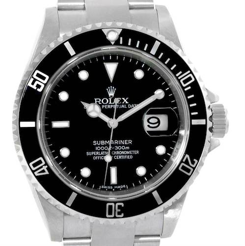 Photo of Rolex Submariner Date Mens Stainless Steel Watch 16610