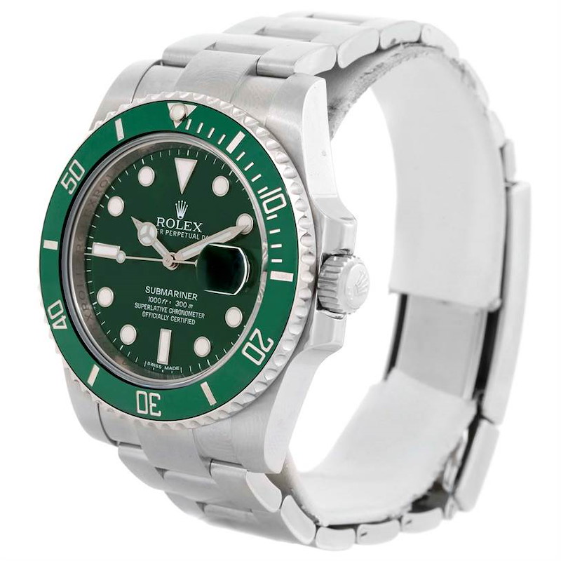Rolex Submariner Green Dial Ceramic Bezel Steel Watch 116610LV SwissWatchExpo