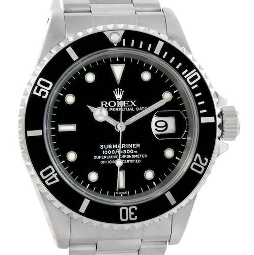 Photo of Rolex Submariner Date Mens Stainless Steel Watch 16610