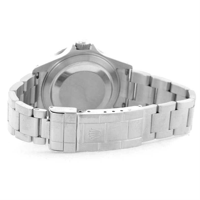 This image shows the back and bracelet clasp of the Rolex Submariner 16610 Men
s Stainless Steel Black Dial 16610 Men
s Stainless Steel Black Dial watch.