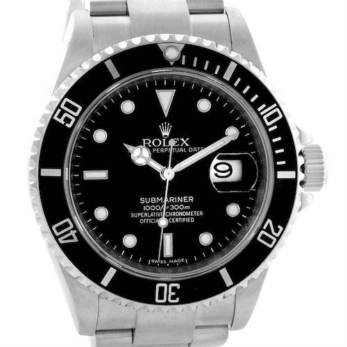Photo of Rolex Submariner Date Mens Stainless Steel Watch 16610 Year 2007