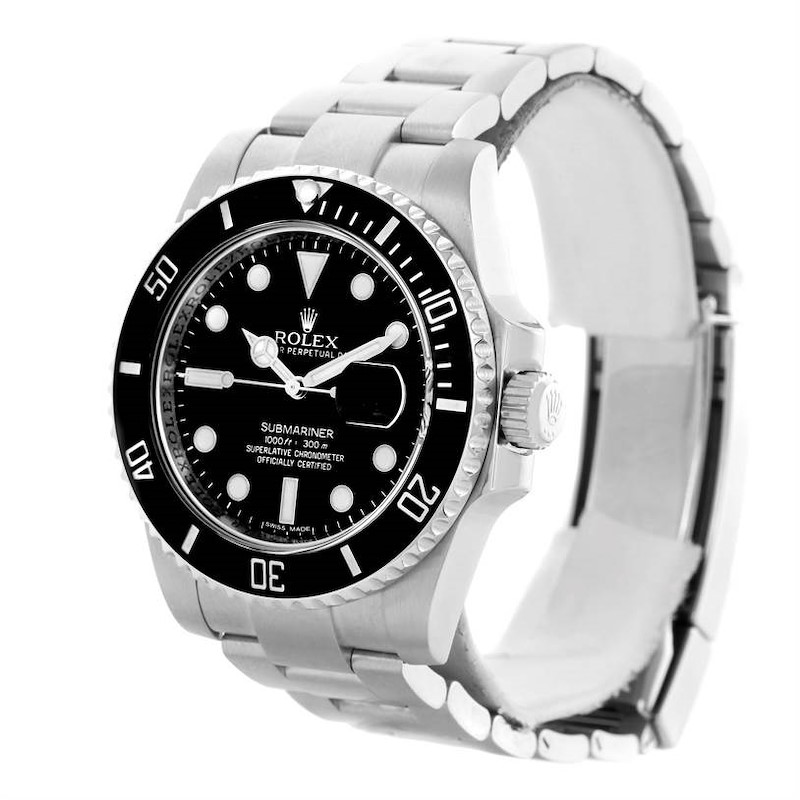 Rolex Submariner Mens Steel Date Ceramic Watch 116610 Box Papers SwissWatchExpo