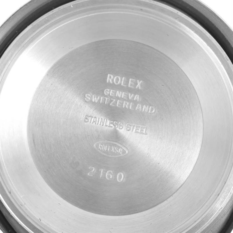 This image shows the inner side of the case back of a Rolex Submariner 16613 Men's Steel and Gold (two tone) Blue Dial 16613 Men's Steel and Gold (two tone) Blue Dial watch.