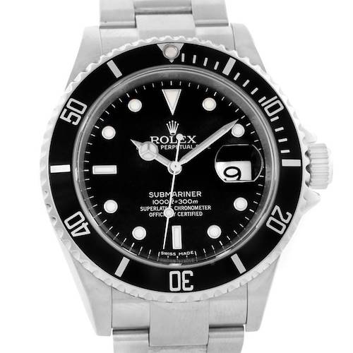 Photo of Rolex Submariner Date Mens Stainless Steel Watch 16610 Year 2008