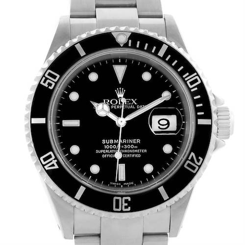 Photo of Rolex Submariner Date Mens Stainless Steel Watch 16610 Year 2002