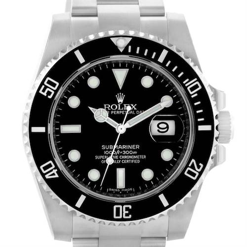 Photo of Rolex Submariner Mens Steel Ceramic Bezel Watch 116610 Unworn