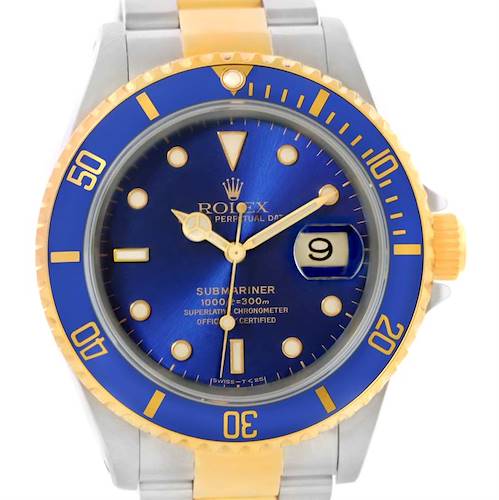 Photo of Rolex Submariner Steel Yellow Gold Automatic Mens Watch 16613