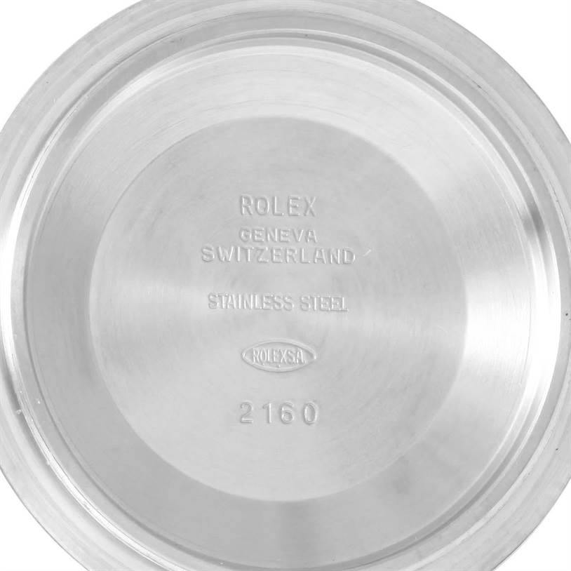 This is the inner case back of a Rolex Submariner 14060 Men
s Stainless Steel Black Dial 14060 Men
s Stainless Steel Black Dial watch, clearly showing the brand and model details.