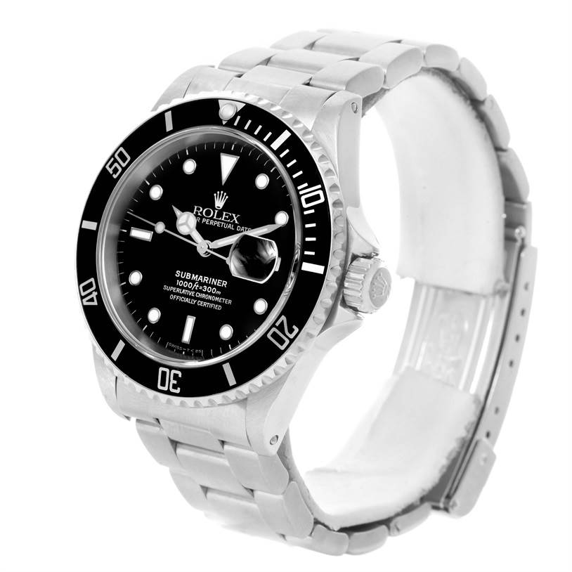 Rolex Submariner Mens Stainless Steel Black Dial Watch 16610 Year 1997 ...