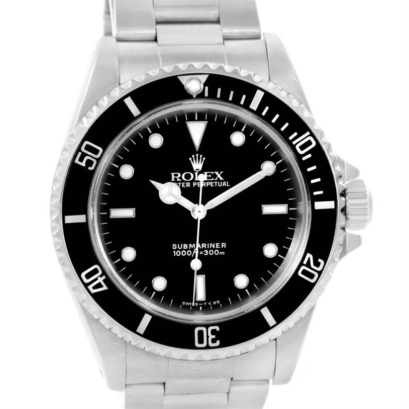 Rolex Submariner No Date Black Dial Automatic Mens Watch ...