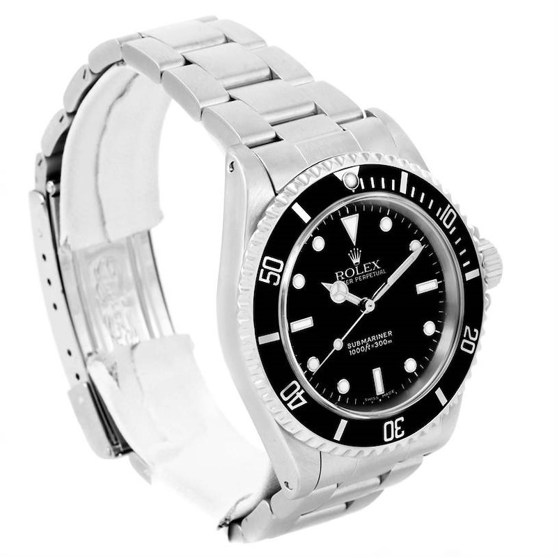 Rolex Submariner No Date Black Dial Mens Watch 14060 Year 2004 SwissWatchExpo