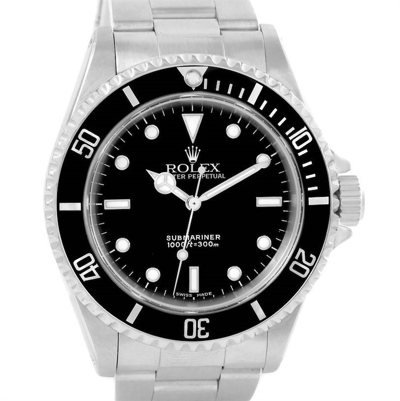 lærling Manifold stramt Rolex Submariner No Date Black Dial Mens Watch 14060 Year 2004 |  SwissWatchExpo